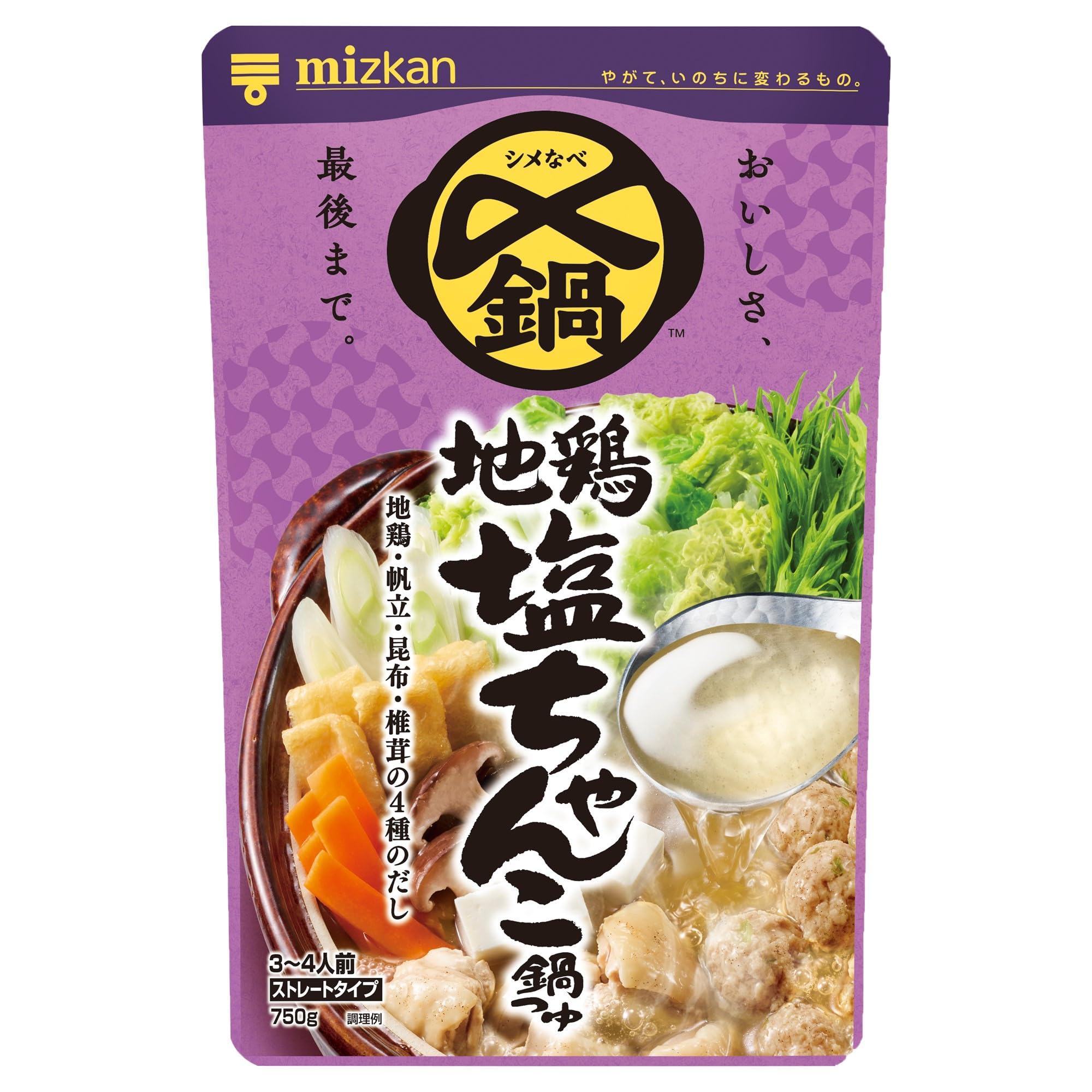 Amazon.co.jp: ミツカン 地鶏塩ちゃんこ鍋つゆ ストレート 750g : 食品